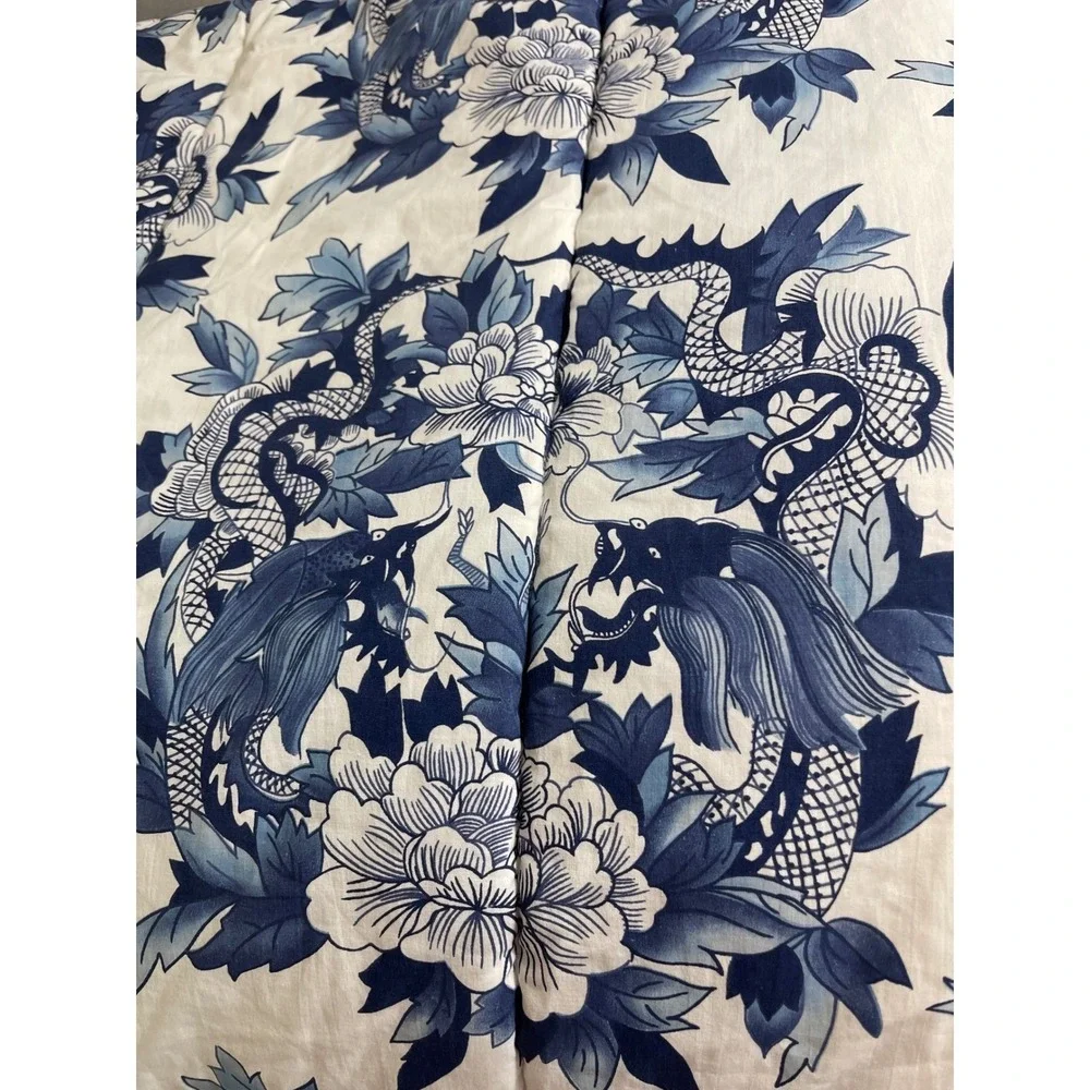 Ralph Lauren Comforter Twin Blue White Porcelain Nanking Chinoiserie Cotton USA